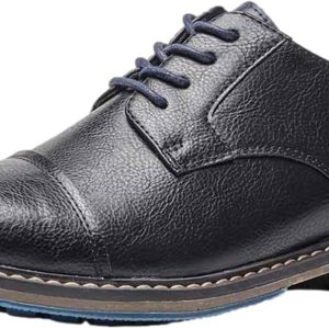Vintage Faux Leather Derby Shoes