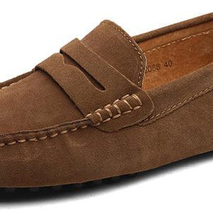 Suede Slip-On Loafers