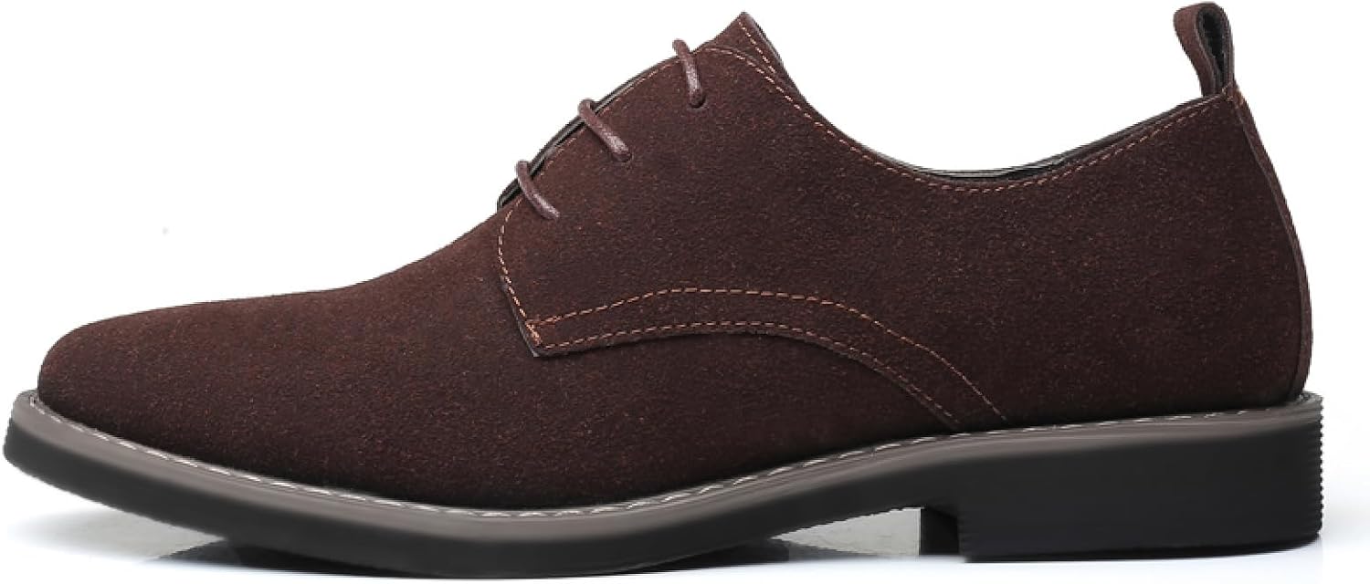 Suede Lace-Up Oxford Shoes - Image 4