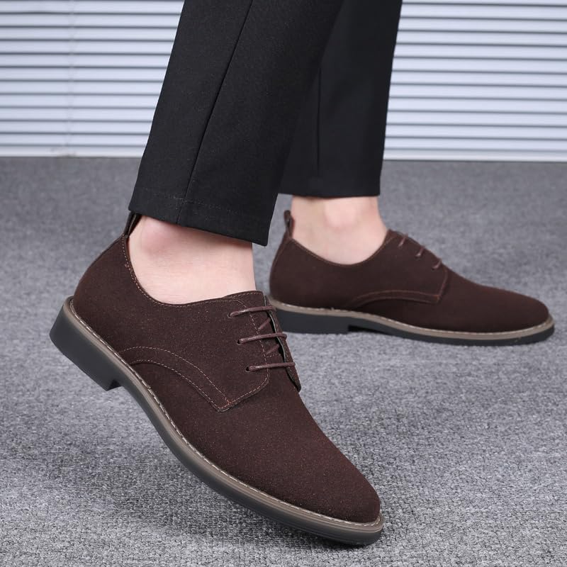 Suede Lace-Up Oxford Shoes - Image 2
